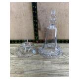 2 Crystal inserts for candle sticks