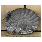 Lenox double handed metal Turkey platter