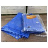 Two 8 x 10 tarps