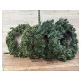 Four 18 inch Christmas wreaths