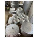 12 + Place setting of Noritake Carolyn pattern