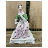 French Vieux Paris porcelain figure with opening