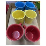 6 Fiesta coffee mugs