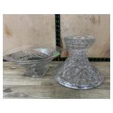 Press cut pedestal punch bowl