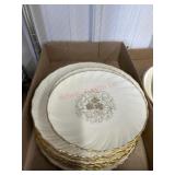 13 pieces Lenox D515 gold trim plates