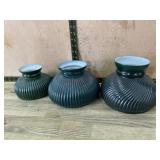 3- Green hurricans light shades