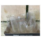 Flat of 14 glass  chimney globes