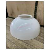 White hurricane lamp shade