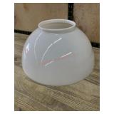 White hurricane lamp shade