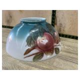 Blue floral painted hurricane lamp shade