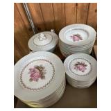 12 Place setting of Noritake Rosemont dishes