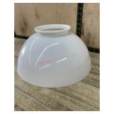 White hurricane lamp shade