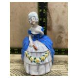 Blue glass dresser doll