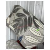 7 ft 10 x 9ft  10 Grey white and blue area rug