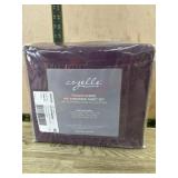 King purple Tuxedo stripe sheet set