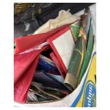 Box lot of gift bags and tissue paper
