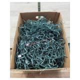 Banana box full of Christmas lights