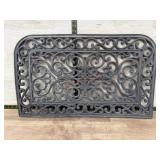 Outdoor rubber door mat.  18x30