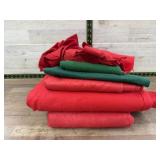 Six pieces of felt. Was used for decorating at