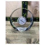 Orrefors crystal table clock