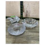 3- Orrefors candle stick holders