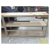 Three tier metal shelving 60 x 18 x 36