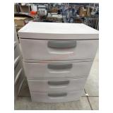 Sterilize  four drawer plastic organizer. 26 x 18