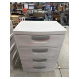 Sterilize  four drawer plastic organizer. 26 x 18