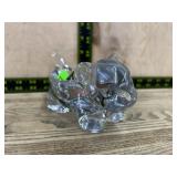 Sasaki crystal cat dish