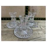 3- Waterford crystal Candle stick holders
