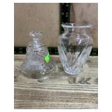Waterford crystal Bell and small vase