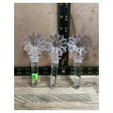 3- Waterford crystal Star of Erin bottle stoppers