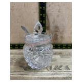 Waterford crystal jam jar