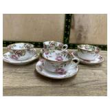 4- Haviland Limoge cup and saucer sets