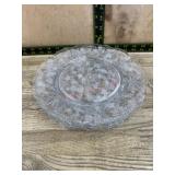 4- Fostoria crystal plates Chintz pattern