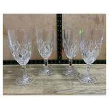 4- Waterford crystal Stemmed goblets