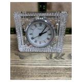 Waterford crystal Tabletop square clcok