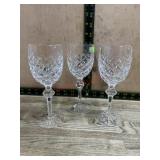 3- Waterford crystal Powerscourt stemware glasses
