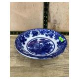 Flow Blue Fairy Villas pattern bowl
