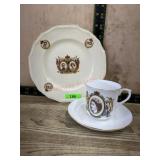 meakin Canadian Royalty plate and England Queen