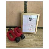 Christmas cards and hand weights