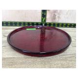 Ruby red plate