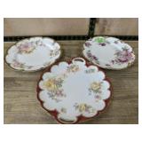 3- Haviland floral plates