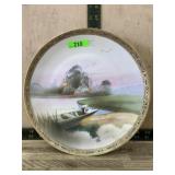 Hand painted Nippon fisherman plate