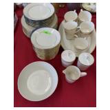 10 Place setting less one coffee cup Lenox