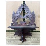 Walnut antique wall shelf- damaged