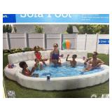 Oversized inflatable sofa pool