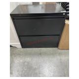 Metal 2 drawer filing cabinet