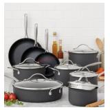 15-Piece Hard Anodized Nonstick Aluminum Cookware
