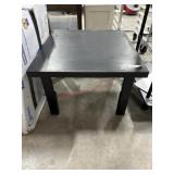 Wooden black side table- scratched